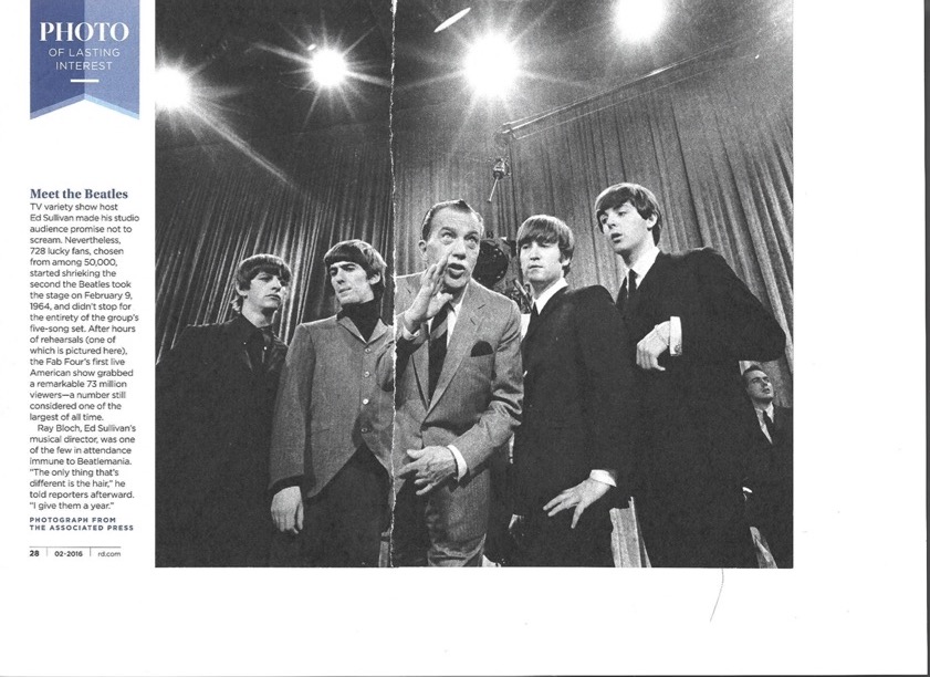 Beatles with Ed Sullivan